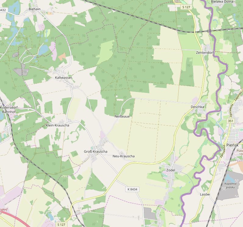 Karte der Gemeinde Neisseaue