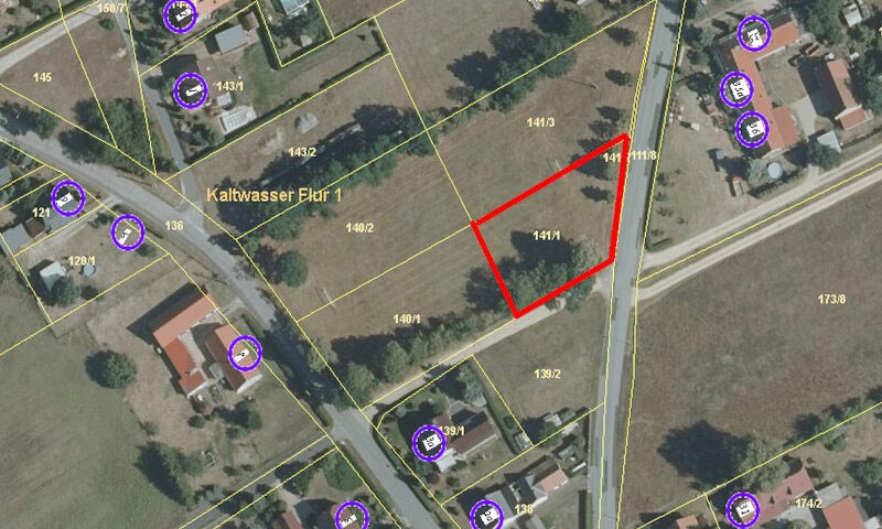 Baugrundstück zu verkaufen – Kaltwasser – 1153 qm